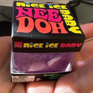 NWT NeeDoh Nice Ice Baby Purple Stress Ball